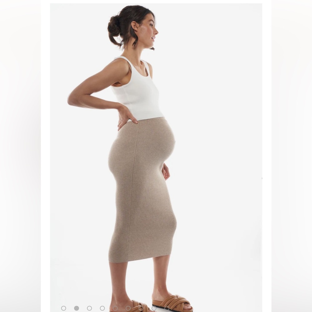 NWT Bae the Label oatmeal above the bump skirt - small